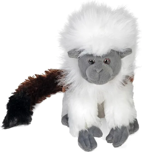 Miniatura 2 de Wild Republic Peluche de Tamarin de algodón con parte superior, juguete de peluche, regalos para niños, abrazos, 8 pulgadas