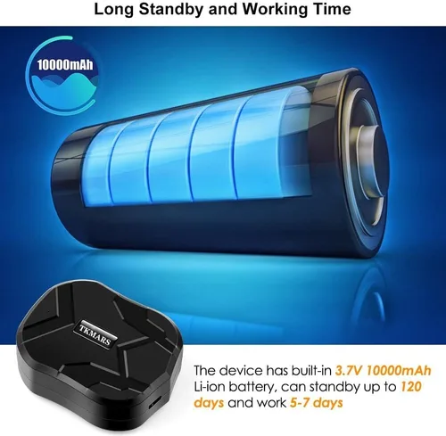Miniatura 5 de Rastreador GPS 4G para vehículos TK905B 10000mAh batería larga sin suscripción Dispositivo de seguimiento en tiempo real, rastreador magnético