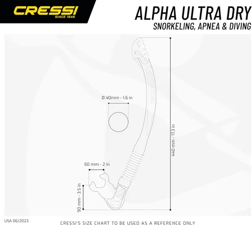 Miniatura 7 de Cressi Conjunto combinado de esnórquel seco prémium para adultos