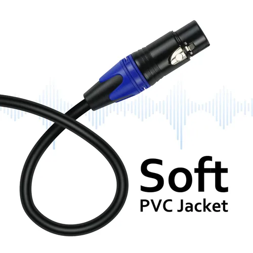 Miniatura 8 de Smithok Cable de micrófono divisor XLR Y de 1 macho a 2 hembras, 3 pines XLR 2 hembra a 1 macho, cable combinador Y cable de audio equilibrado