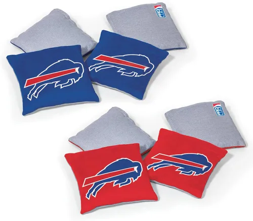 Miniatura 16 de Wild Sports - Bolsas de frijoles de doble cara de fútbol americano profesional de la NFL, 8 unidades, bolsas de lanzamiento de primera calidad