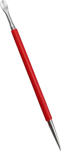Miniatura 4 de LQ Industrial Herramienta para frotar prensa de cuero, 1 juego (3 piezas) de acero inoxidable de punta de cuero para modelado de lápiz capacitivo