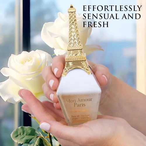 Miniatura 6 de Mon Amour Paris para Mujeres Agua de Perfume - Floral y Frutal - Ylang-Ylang, Rosa de Damasco, Jazmín - Fragancia elegante y clásica para mujer