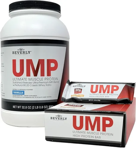 Miniatura 3 de Beverly International UMP Proteína en polvo, vainilla. Proporción única de suero y caseína que construye músculo magro. Fácil de digerir. Sin