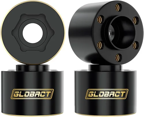 Miniatura 7 de GLOBACT Pesas de latón de 0.472 pulgadas, cubo hexagonal de rueda extendida, 6.00 oz, contrapeso para 1/10 Trx4 Trx6 Axial SCX10 II III Redcat GEN7
