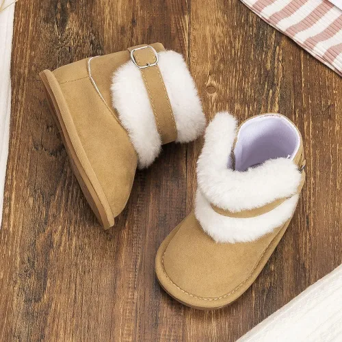 Miniatura 4 de Meckior Botas vaqueras con borla para bebé, mocasines con cremallera lateral, parte inferior suave, antideslizante, para niños pequeños