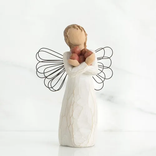 Miniatura 2 de Willow Tree Ángel de la buena salud, una abundancia de salud y felicidad, sosteniendo manzanas como símbolo de esperanza y curación, agradecimiento