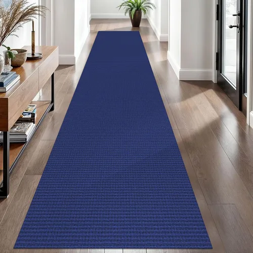 Miniatura 144 de EARTHALL Alfombra de pasillo 3x14 pies, alfombras lavables extra largas para pasillos, tejidas, antideslizante, alfombra trenzada para entrada