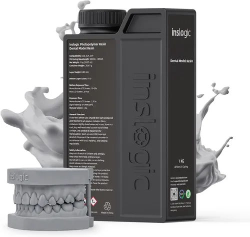 Miniatura 10 de Inslogic Modelo de Implante Dental 3D Impreso en Resina, Alta Precisión y Baja Contracción, Superficie Lisa, Resina de Curado UV de 405 nm
