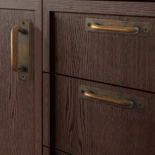 Miniatura 4 de Paquete de 2 tiradores de aluminio para gabinetes de 4 1/4 pulgadas, 4.252 in, tiradores de cajón