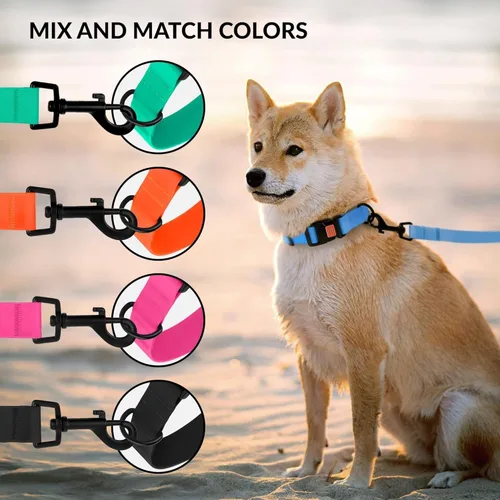 Miniatura 6 de CollarDirect Collar de perro impermeable - Collar de silicona, plástico, resistente al olor, fácil de limpiar, para perros grandes, medianos y Verde