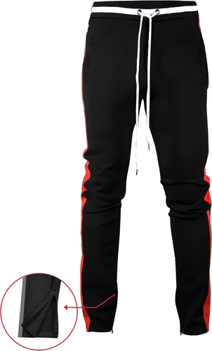 Miniatura 2 de Screenshotbrand Mens Hip Hop Premium Slim Fit Track Pants - Athletic Jogger Bottom with Side Taping