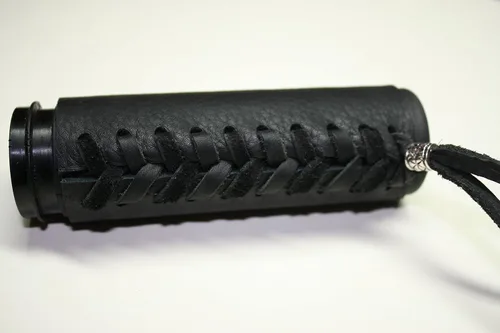 Miniatura 4 de Fundas de agarre de motocicleta de cuero negro resistente para motocicletas