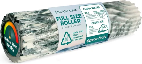 Miniatura 9 de Oceanfoam Tidal Roller Hunter Marbled - Rodillo de espuma para masaje muscular para dolor de espalda y estiramientos, textura firme y ergonómica