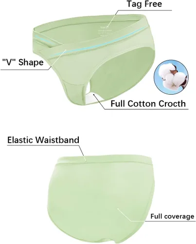 Miniatura 5 de Molasus Ropa interior de maternidad cruzada de algodón debajo de la protuberancia de embarazo Bikinis Bragas