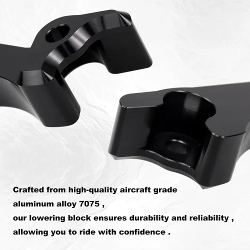 Miniatura 3 de RYANSTAR RACING Kit de bloques de bajada de 2 pulgadas, bloques de bajada de golpe trasero compatibles con Harley Davidson Touring Street Glide