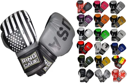 Miniatura 6 de Guantes de boxeo para entrenamiento de gimnasio Verde neón/negro