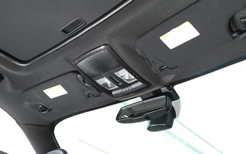 Miniatura 4 de GZXinWei Cubierta de luz de lectura delantera de fibra de carbono para Dodge Challenger 2010-2023 Trim Frame Accesorios interiores