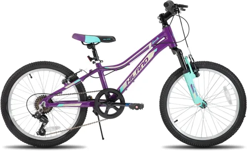 Miniatura 9 de HILAND 20 Inch 26 Inch Mountain Bike for Women Girl, Lock-Out Suspension Fork, Aluminum Frame, Adult Ladies Mens MTB Bicycle