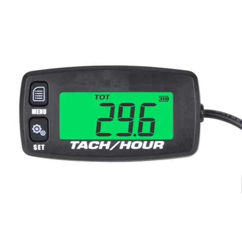 Miniatura 2 de Tacómetro de motor pequeño, medición de RPM, medidor digital de horas, para barco, motocicleta, motosierra, motocicleta, motocross, quitanieves