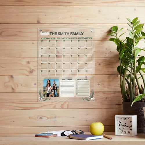 Miniatura 6 de Calendario de pared acrílico personalizado de 16 x 12 pulgadas, calendario acrílico personalizado para pared, calendario mensual personalizado