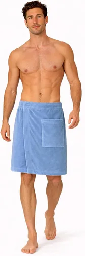 Miniatura 10 de Toalla ajustable de terciopelo de rizo de algodón turco para hombres (gris, talla única)