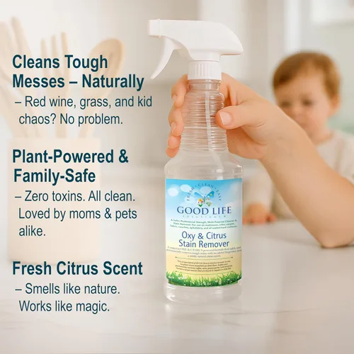 Miniatura 4 de Oxy Citrus - Removedor de manchas y limpiador multiusos – Spray de limpieza multiusos a base de plantas, perfecto para colchones, alfombras, suelos