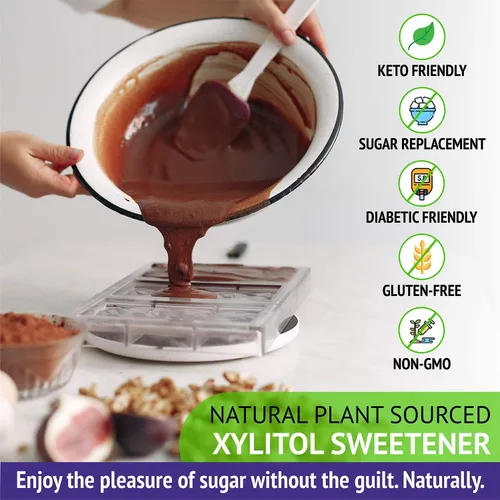 Miniatura 5 de Xlear XyloSweet Edulcorante de Xilitol de Origen Vegetal - Sustituto de Azúcar Natural Puro, Gránulos, Sin OMG, Sin Gluten, Bolsa de 1 Libra