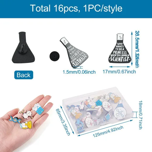 Miniatura 85 de Pandahall - Broches esmaltados de aleación con varios temas, broche de solapa, juego de pines esmaltados