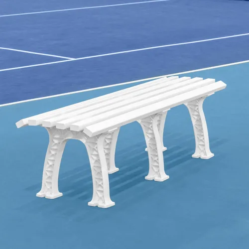 Miniatura 10 de Vermont Banco de cancha de tenis - 3 y 4 plazas Estándar o sin respaldo (estándar, negro, 3 plazas)