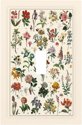 Miniatura 130 de Placa de cubierta de tomacorriente con diseño de mariposa, placas decorativas de pared, 1 gang, cubiertas de enchufes eléctricos, placa frontal Arte