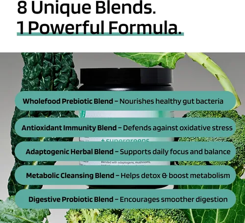 Miniatura 5 de MINDHONEY Péptidos de colágeno + súper verdes Polvo de superalimento todo en uno de primera calidad Salud intestinal, desintoxicación, cabello