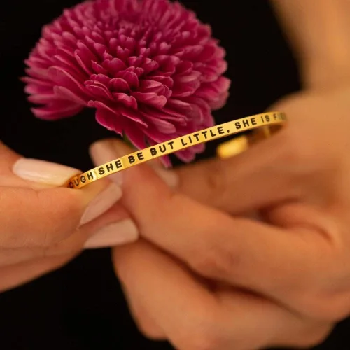 Miniatura 4 de MantraBand Pulseras Pulsera de mantra ajustable grabada inspiradora Color oro rosa Regalos para mujeres