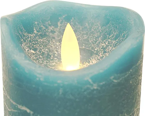 Miniatura 5 de iZAN - Juego de 3 velas sin llama de cera real, funcionan con pilas, LED, pilar parpadeante, velas eléctricas realistas, juego de regalo con control