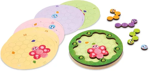 Miniatura 6 de Peaceable Kingdom Color Clue Caterpillars - Rompecabezas magnéticos para niños a partir de 4 años
