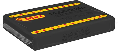 Miniatura 3 de Jovi Arcilla de modelado, 3 libras en total, 4 barras que no se secan, 0.77 libras cada una, artes y manualidades (negro) Total of 3 lb