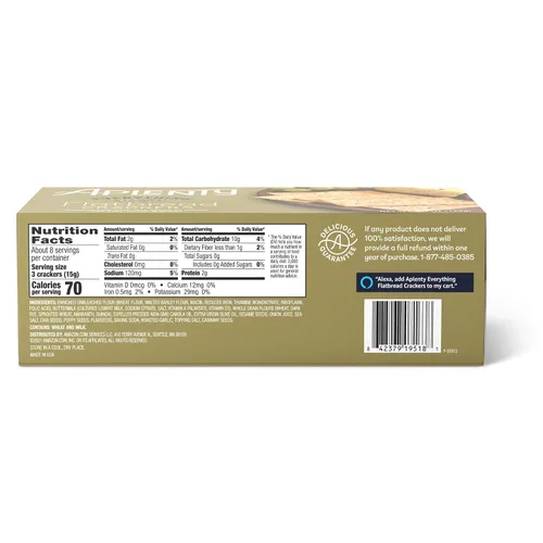 Miniatura 2 de Aplenty, Everything Flatbread Crackers, 4.4 oz
