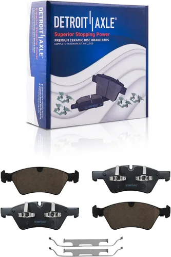 Miniatura 36 de Detroit Axle - Pinza de freno de disco del lado del conductor trasero de repuesto de pastillas de freno de cerámica para Lexus HS250h 2010 2011 2012