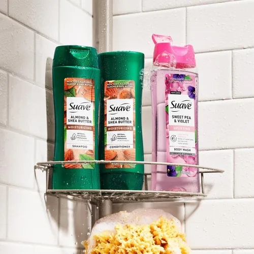 Miniatura 6 de Suave Juego de Champú y Acondicionador, Almendra y Mantequilla de Karité - Champú y Acondicionador Hidratante, Tratamiento para Cabello Seco