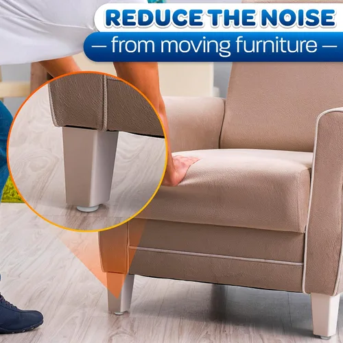 Miniatura 7 de 100 patas de plástico para muebles, deslizadores de uñas de 0.6 x 0.7 pulgadas, duraderas, fáciles de instalar, perfil bajo, deslizamiento suave