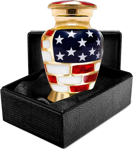 Miniatura 9 de Trupoint Memorials Urnas de cremación para cenizas humanas, urna de entierro decorativa militar y patriótica para veteranos hombres y mujeres