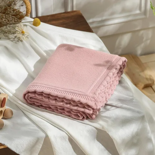 Miniatura 2 de Manta de lujo para bebé, ultra suave, acogedora, cálida, de 40 x 30 pulgadas, manta receptora para bebé, niño, niña, cochecito de cuna, color rosa