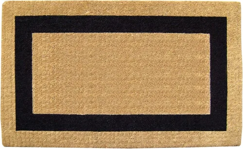 Miniatura 59 de Tapete de fibra de coco natural, para puerta de entrada, rectangular, resistente, para patio, atrapador de suciedad antideslizante, decoración