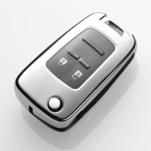 Miniatura 6 de Funda para llavero de TPU para Chevrolet Trax Cruze Aveo para Opel Astra J Corsa Meriva Zafira Antara Mokka Insignia Oro