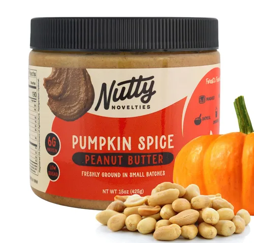 Miniatura 7 de Nutty Novelties Mantequilla de maní, alta en proteínas, baja en azúcar, mantequilla de maní saludable, mantequilla de maní completamente natural