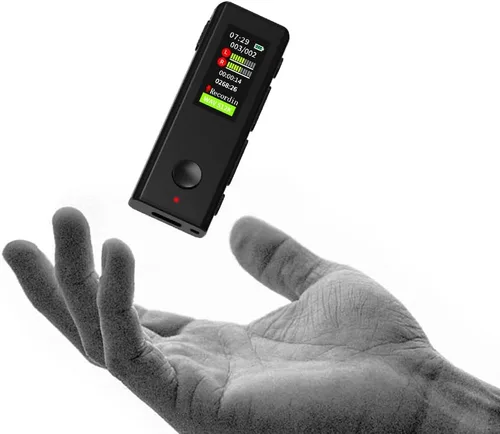 Miniatura 3 de Grabadora Lavalier de 64GB - Grabadora de voz digital con reproducción ideal para reuniones/conferencias/entrevistas, grabadora mini portátil