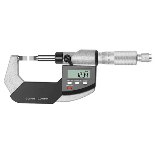 Miniatura 11 de Micrometro de Punto, 30 Grados, 0-1" / 0-25mm, Resolución de 0,00005", Pulgadas/Métrico, Acero Inoxidable, Pulgadas/Métrico