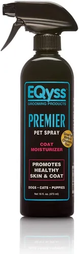 EQyss Premier Pet Spray hidrata y acondiciona para una piel y un pelaje saludables, no graso, repele el polvo y la suciedad, ideal para perros,