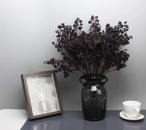 Miniatura 5 de JAKY-Global Flores Artificiales de Tela Aliento de Bebé 12 Ramos Plantas de Seda Falsas Europeas Decoración de Boda Fiesta Ramos de Tacto Real DIY