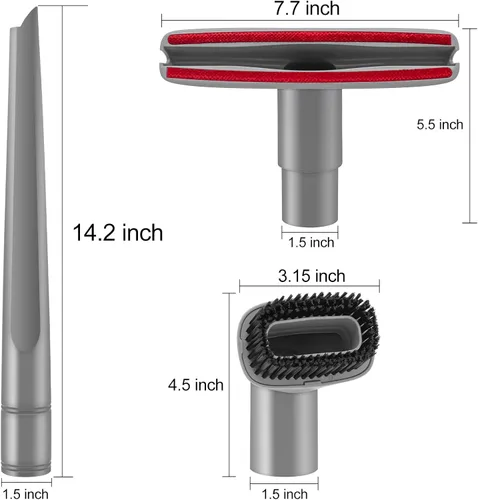 Miniatura 3 de Herramienta para grietas y escobilla de polvo compatible con Shark Navigator Lift-Away Aspiradora modelos NV350, NV351, NV352, NV355, NV356E, NV357